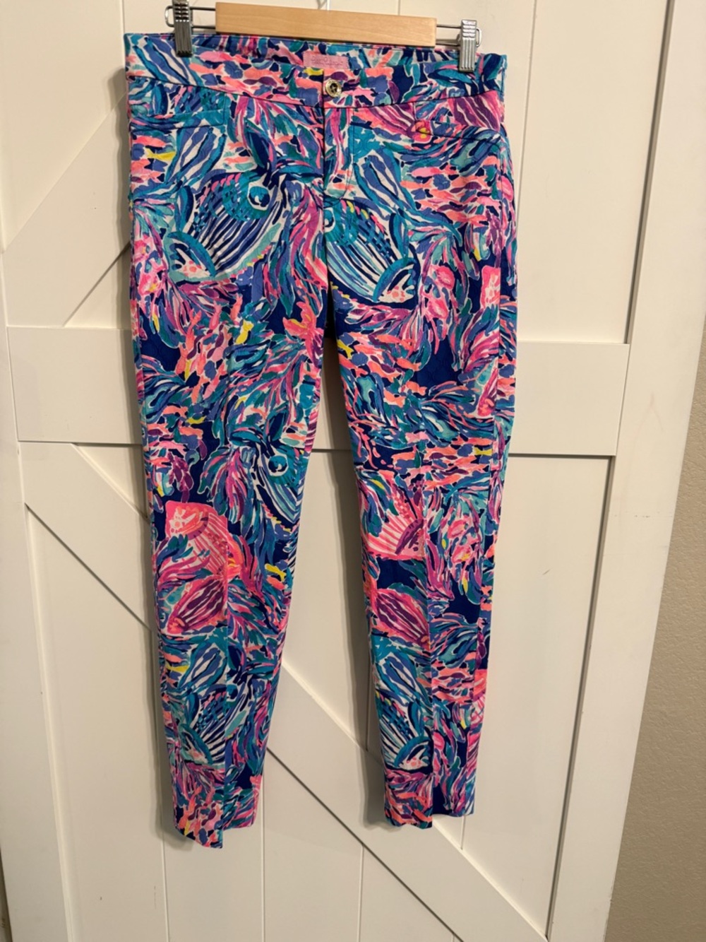 Lilly Pulitzer Kelly Skinny Ankle Pants Women’s 8 Colorful Chic